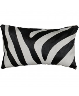 Zebra Print Cowhide Cushion...